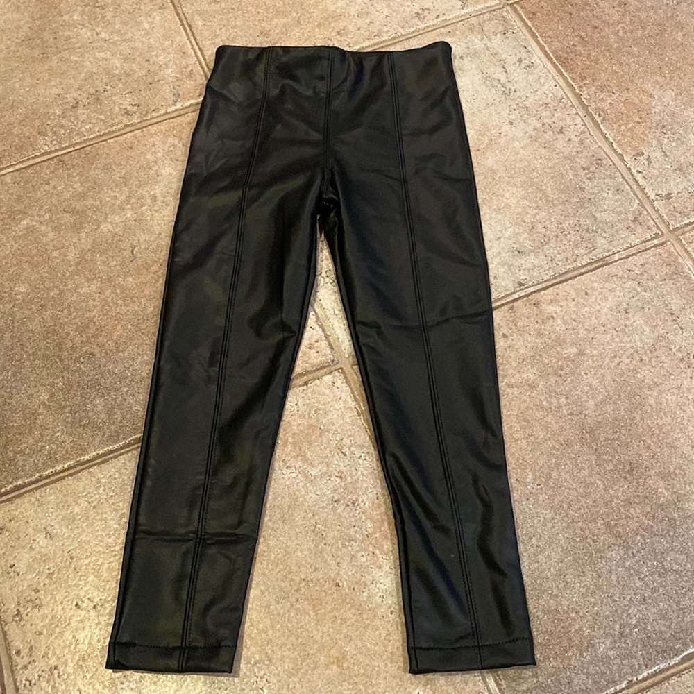 Mayoral kids faux leather pants size 6